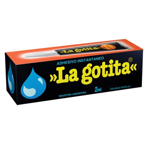 Pegamento Instantáneo La Gotita 2 Ml.