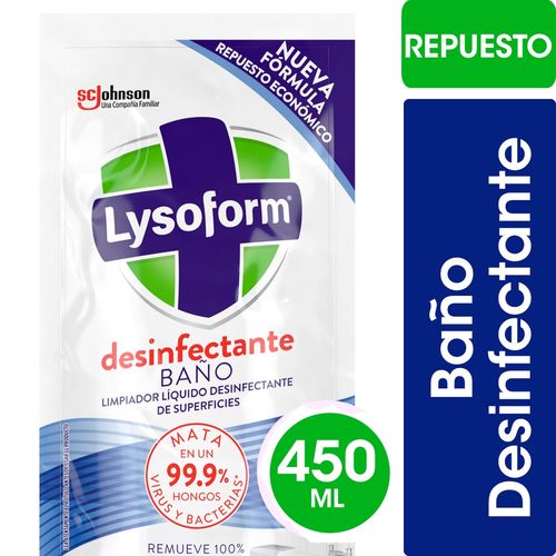 Limpiador de Baño Lysoform Líquido Repuesto 450 Ml.