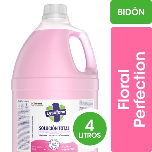 Limpiador Desinfectante de Superficies Lysoform Floral Bidón 4 Lt.