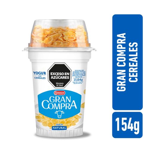 Yogur Entero Con Cereal Gran Compra 154 Gr.