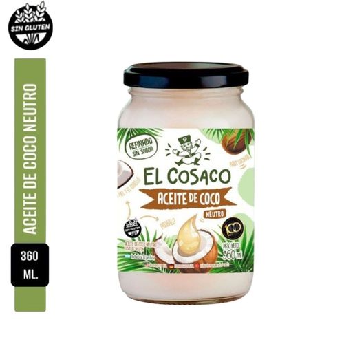 Aceite De Coco Neutro El Cosaco 360 Gr.