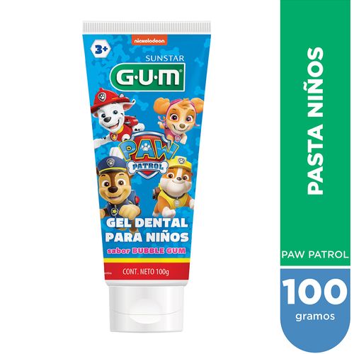 Gel Dental Gum Bubble Gum para niños 100 Gr.