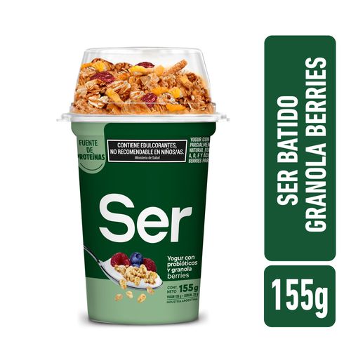 Yogur Batido Con Granola Berries Ser 155 Gr.