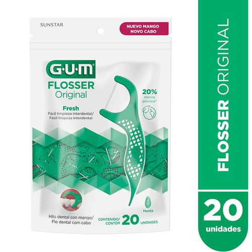 Hilo Dental Flosser Gum Con Mango x 20 Ud.