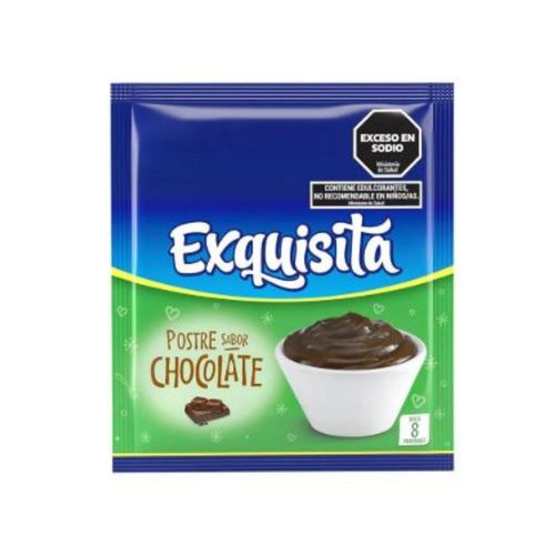 Polvo Para Postre Sabor Chocolate Exquisita 65 Gr.