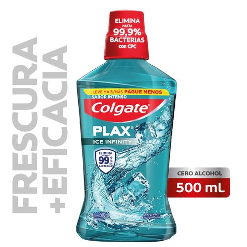 Enjuague Bucal Colgate Plax Ice Infinity 500 X 350 Ml.