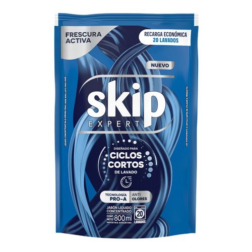 Jabon Liquido Con Frescura Activa Doypack Skip 800 Ml.