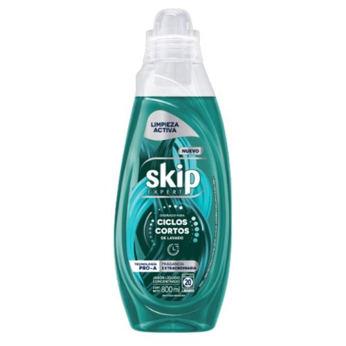Jabon Liquido Concentrado Limpieza Activa Botella Skip 800 Ml.