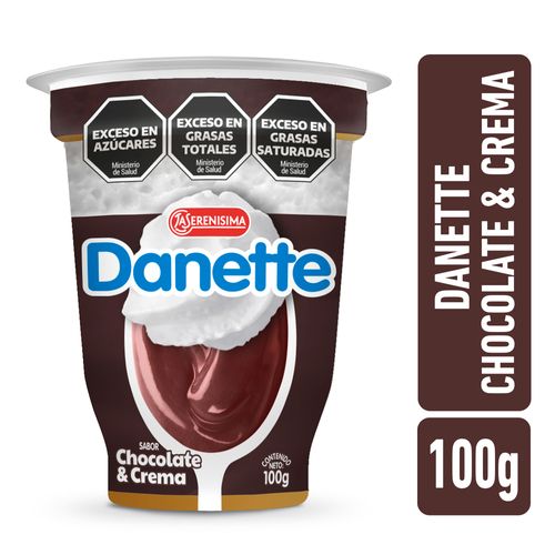 Postre chocolate con crema Danette 100 Gr.