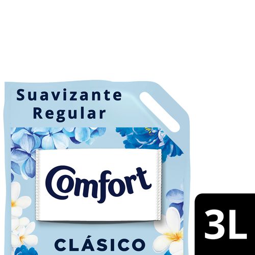 Suavizante Para Ropa Comfort Clasico Capsulas De Fragancia Doypack 3 Lt.