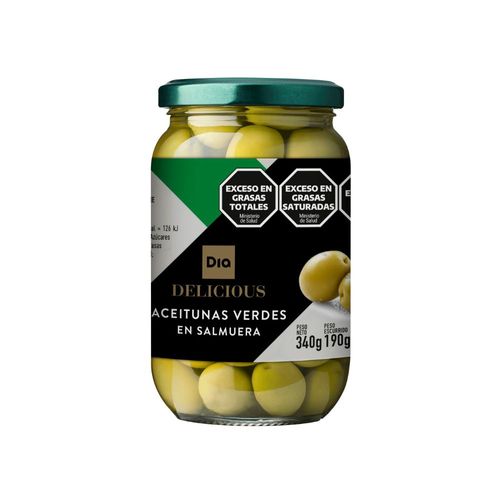 Aceitunas Verdes Frasco Delicious 190 Gr.