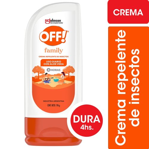 Repelente para Mosquitos OFF! Family Crema 196 Gr.