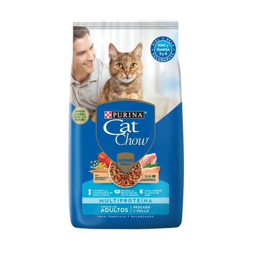 Alimento Para Gatos Adulto Pescado y Pollo Cat Chow 8 Kg.