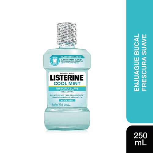 Enjuague Bucal Cool Mint Frescura Suave Listerine 250 Ml.