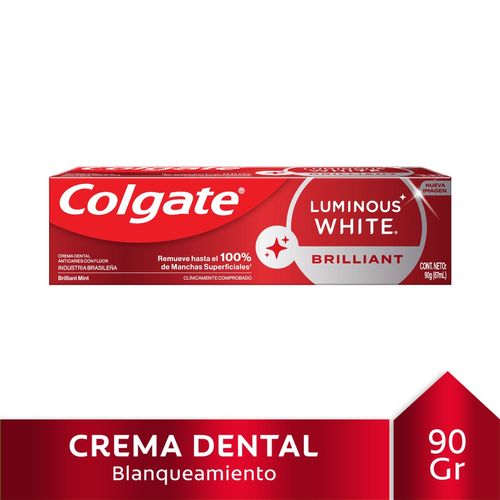 Pasta Dental Colgate Luminous White Brilliant 90 Gr.