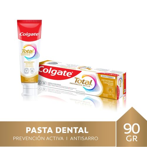 Pasta Dental Colgate Total Antisarro Con FlÃºor 90 Gr.
