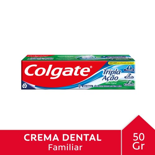 Pasta Dental Colgate Triple Accion Menta Original 50 Gr.