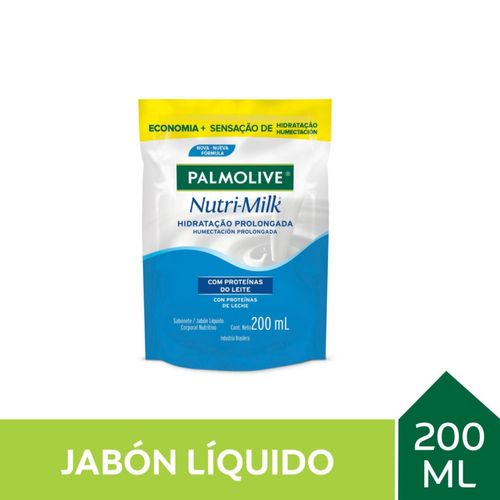 Jabon Liquido Palmolive Nutri Milk Doypack 200 Ml.