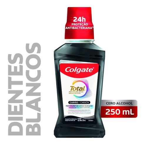 Enjuague Bucal Colgate Total Carbon Activado 250 Ml.