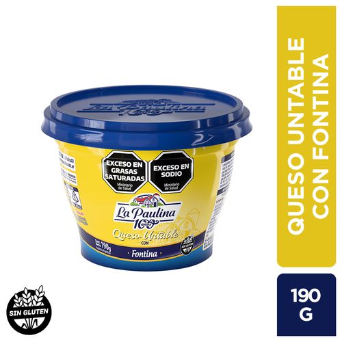 Queso Untable Fontina La Paulina 190 Gr.
