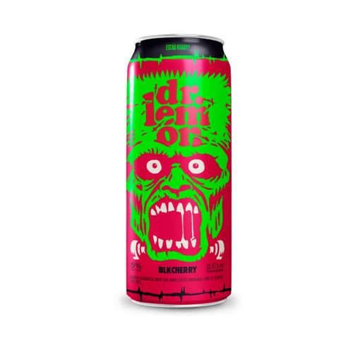 Vodka Dr Lemon Cherry Ed. Halloween 473 Ml.