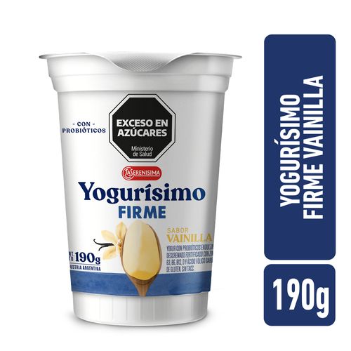 Yogur Firme vainilla Yogurisimo 190 Gr.