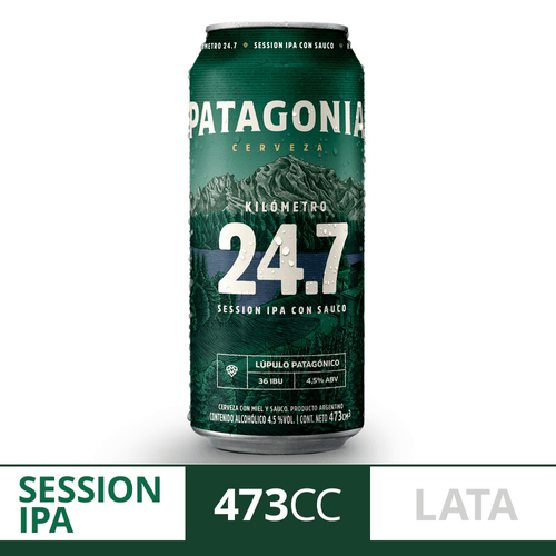 Cerveza Patagonia Session Ipa En Lata 473 Ml.