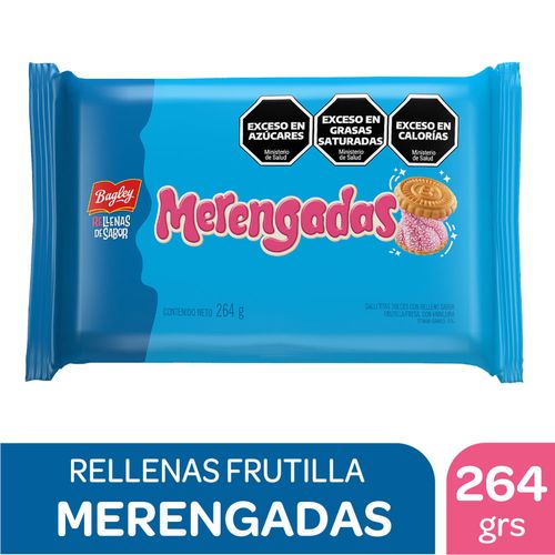 Galletitas Merengadas relleno de Frutilla 3 Ud. 279 Gr.