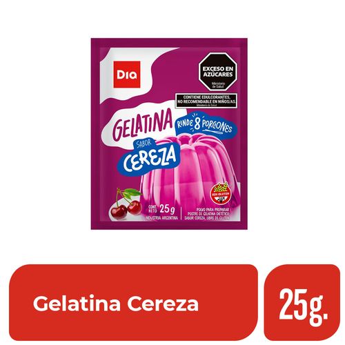 Gelatina Cereza Dia 25 Gr.