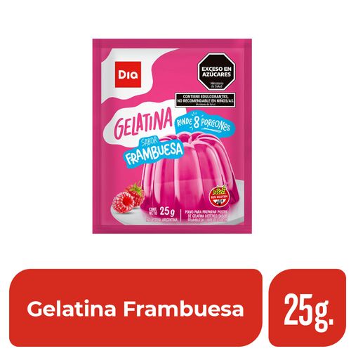 Gelatina Frambuesa Dia 25 Gr.