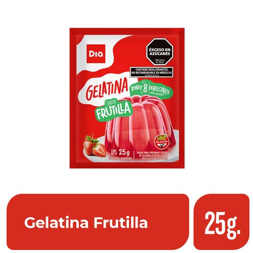 Gelatina Frutilla Dia 25 Gr.