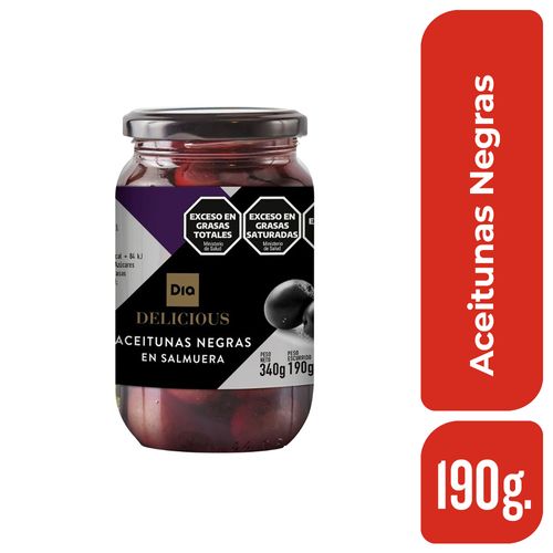 Aceitunas Negras Frasco Delicious 190 Gr.