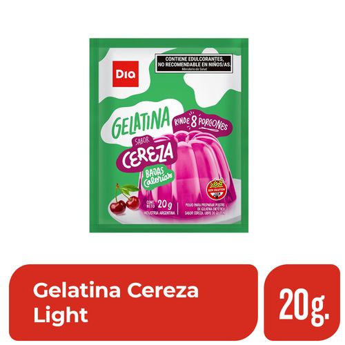 Gelatina Cereza Light Dia 20 Gr.
