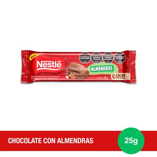 Chocolate con Almendras Nestle x 25 Gr.