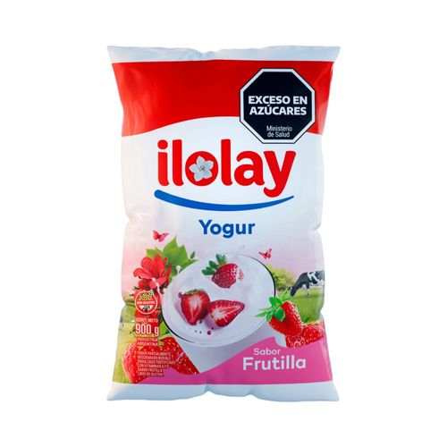Yogur Bebible Parcialmente Descremado Frutilla Ilolay 900 Gr.