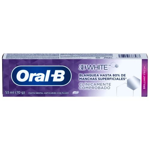 Pasta Dental Oral-B 3D White Brilliant Fresh 70 Gr.