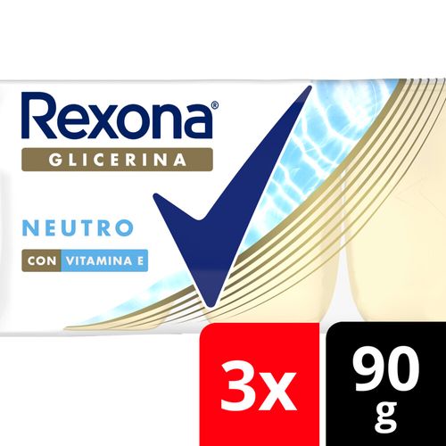 JabÃ³n De Glicerina En Barra Rexona Neutro Multipack 3X 90 Gr.