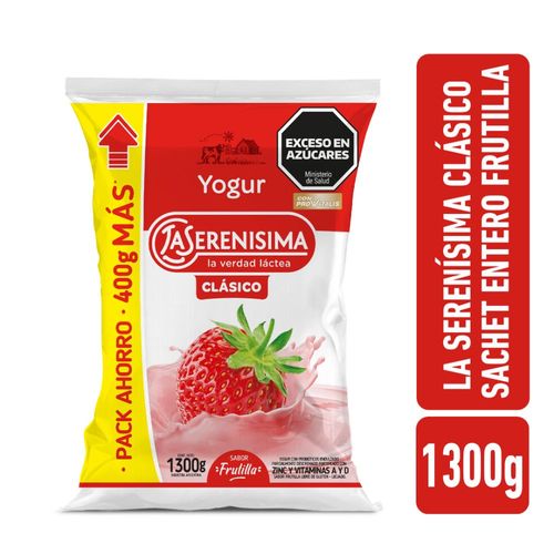 Yogur Bebible Frutilla La Serenisima 1,3 Lt.