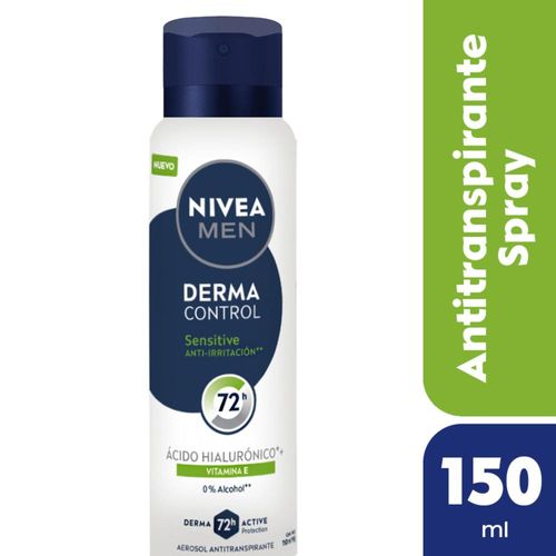 Desodorante Antitranspirante Nivea Men Derma Control Sensitive 150 Ml.