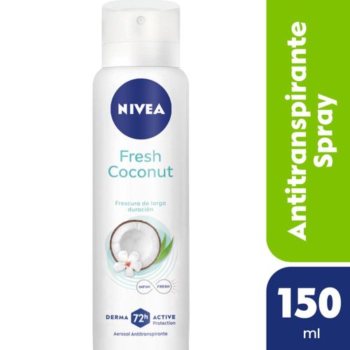 Desodorante Antitranspirante Femenino Nivea Fresh Coconut X 150 Ml.