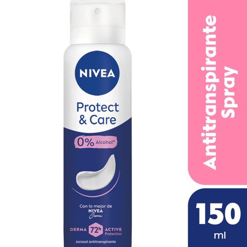 Desodorante Antitranspirante Femenino Nivea Protect & Care X 150 Ml.