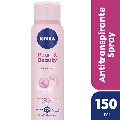 Desodorante Femenino Nivea Pearl & Beauty Cuidado Suave 150 Ml.