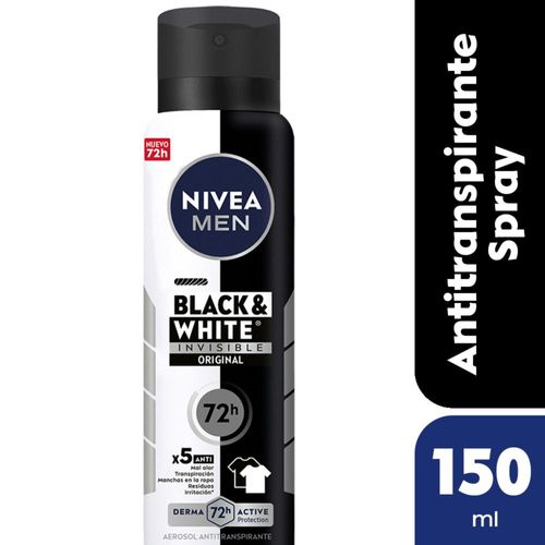 Desodorante Nivea Men Black & White Invisible Original 150 Ml.