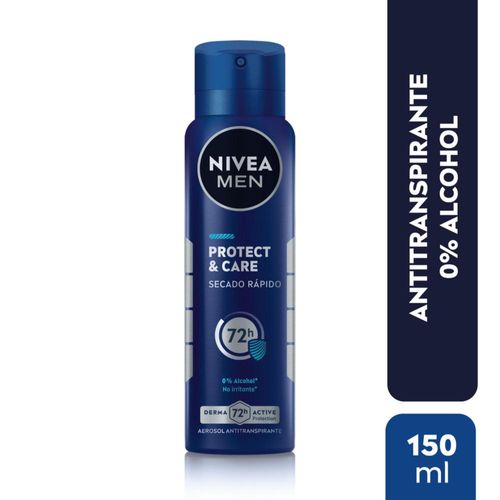 Desodorante Antitranspirante Nivea Men Protect & Care En Aerosol 150 Ml.