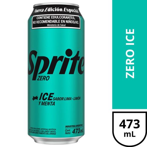 Gaseosa Sprite Lima-Limon Ice 473 Ml.