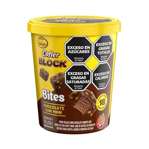 Helado Bomboncito Block Dulce de Leche Cofler 180 Gr.