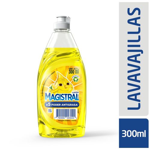 Detergente Magistral Ultra Limon Botella 300 Ml.