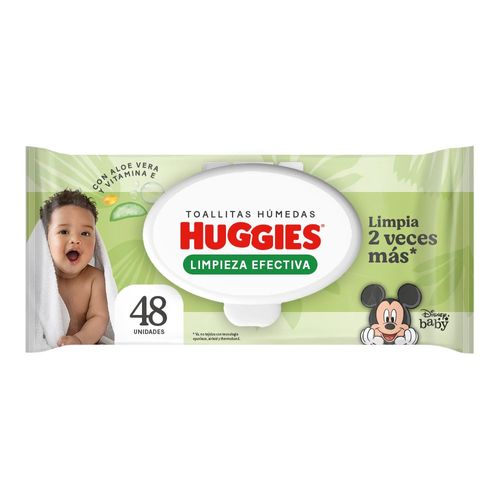 Toallas Humedas Huggies Limpieza Efectiva x 48 Ud.