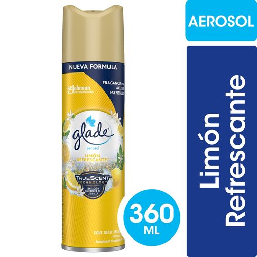 Aromatizante Ambiental Glade Limon Aerosol 360 Ml.