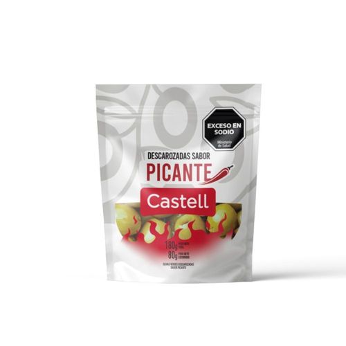 Aceitunas Verdes Picantes Castell 80 Gr.